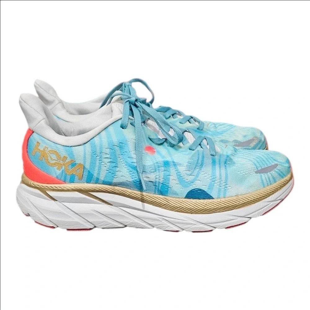Hoka Clifton 8 Mens Running Shoes Mens 8.5 Pastel Blue Sneakers 1119393